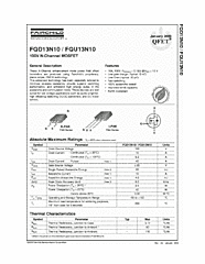 DataSheet FQU13N10 pdf